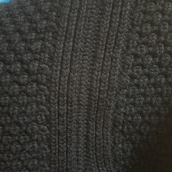 Patrick Assaraf black knit 100% merino wool cardigan - Picture 5 of 5